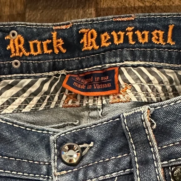 Rock Revival Faded Indigo Slim Jeans - Picture 2 of 6